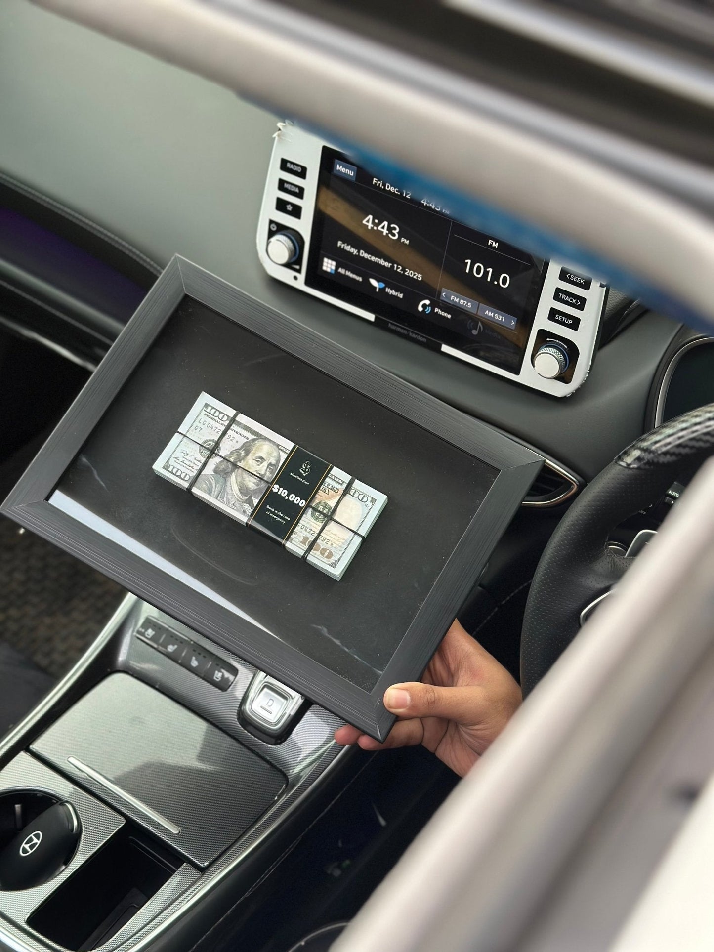 100 Dollar 3D Stacked Frame - USD (30% off) - My Store