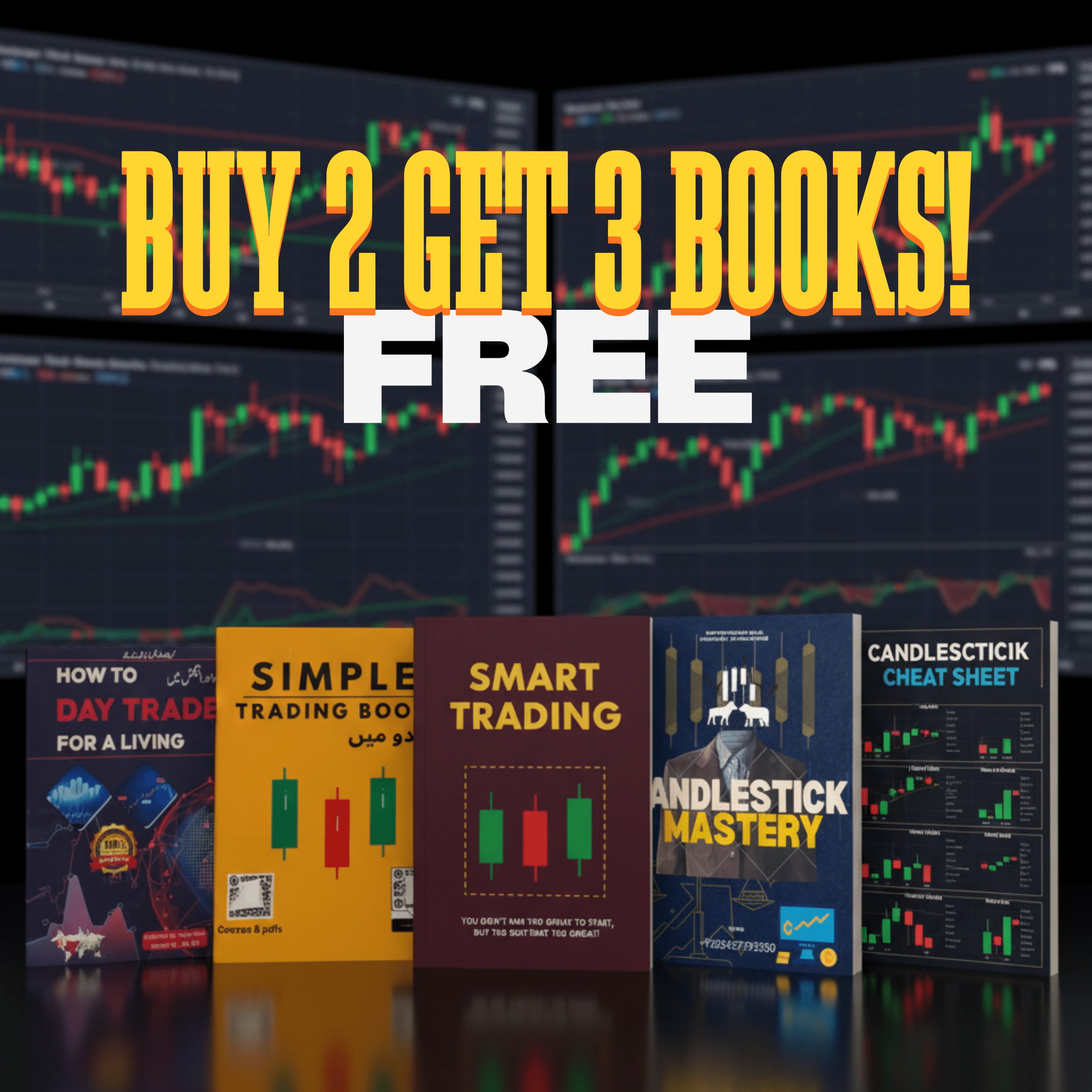 [4 BOOKS DEAL!] Simple + Day Trade + Smart + Candlestick Mastery + Can ...
