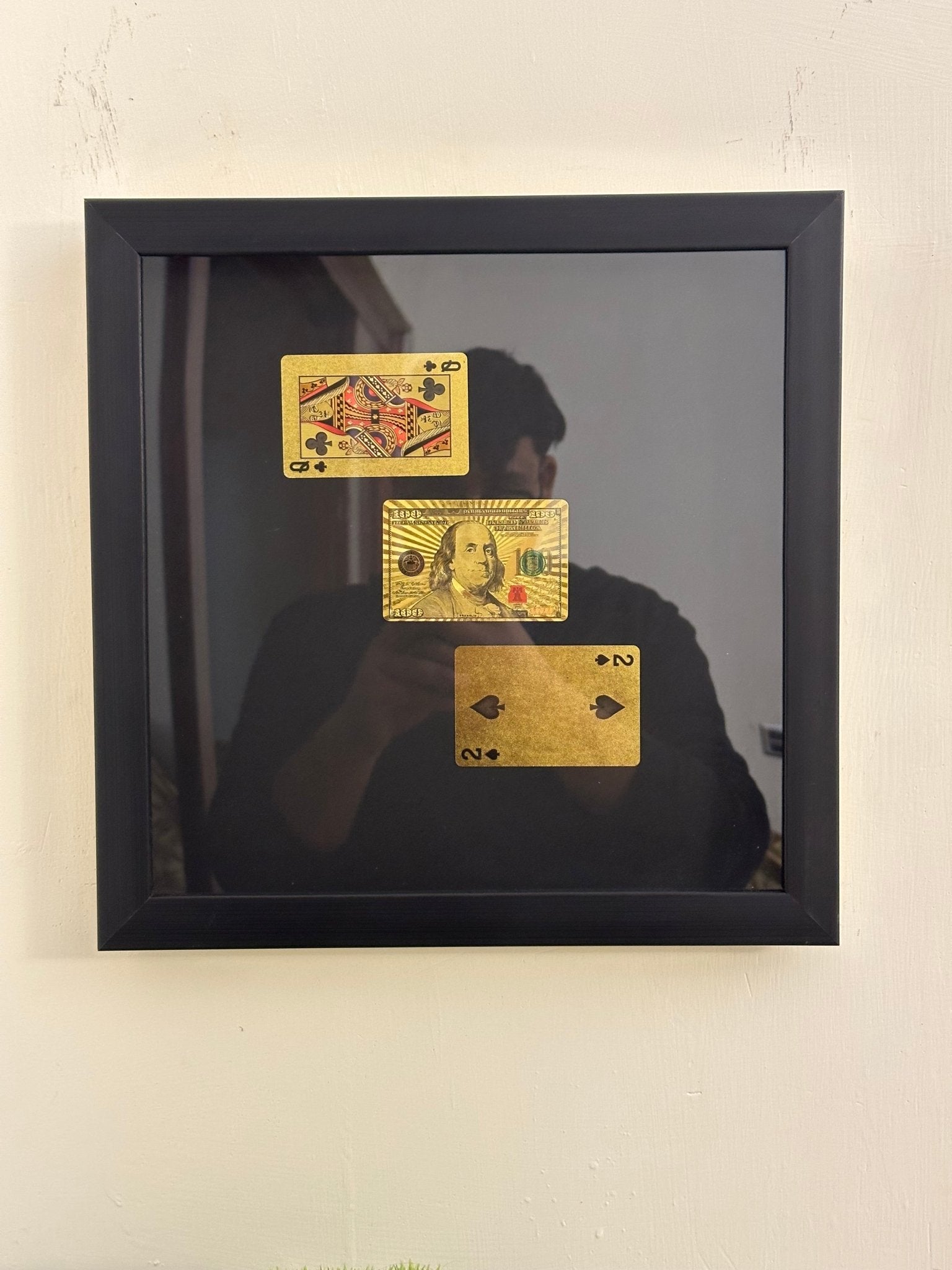 Gold Cards 3D Stacked Frame - USD (30 % OFF) - MINDSTONE