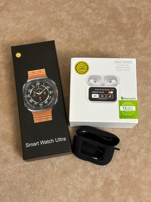 Samsung Smart Watch Ultra + A9 Pro LED Screen Airpods