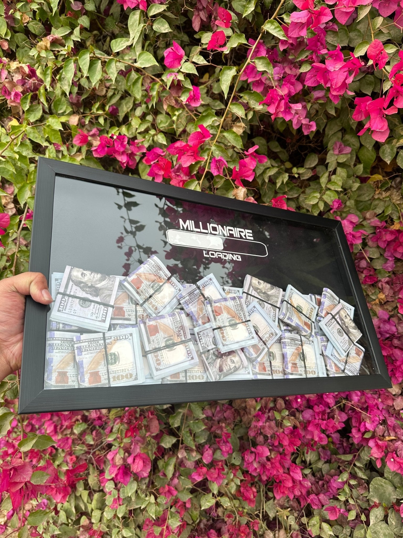 Millionare Dollars Stacked 3D Frame - USD (20 % OFF) - MINDSTONE