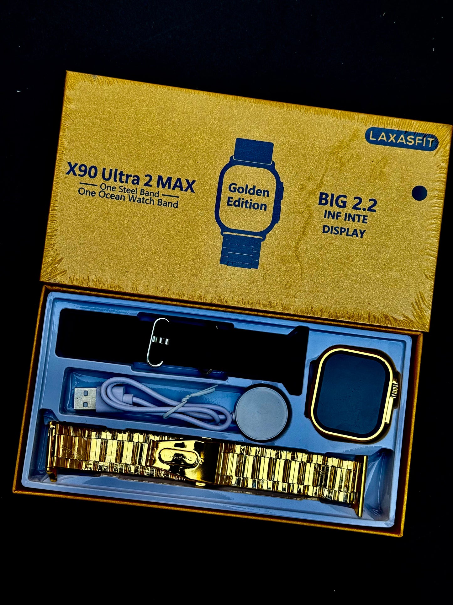 X 90 Ultra 2 MAX Golden Edition Smart Watch | 2.2" HD Display |