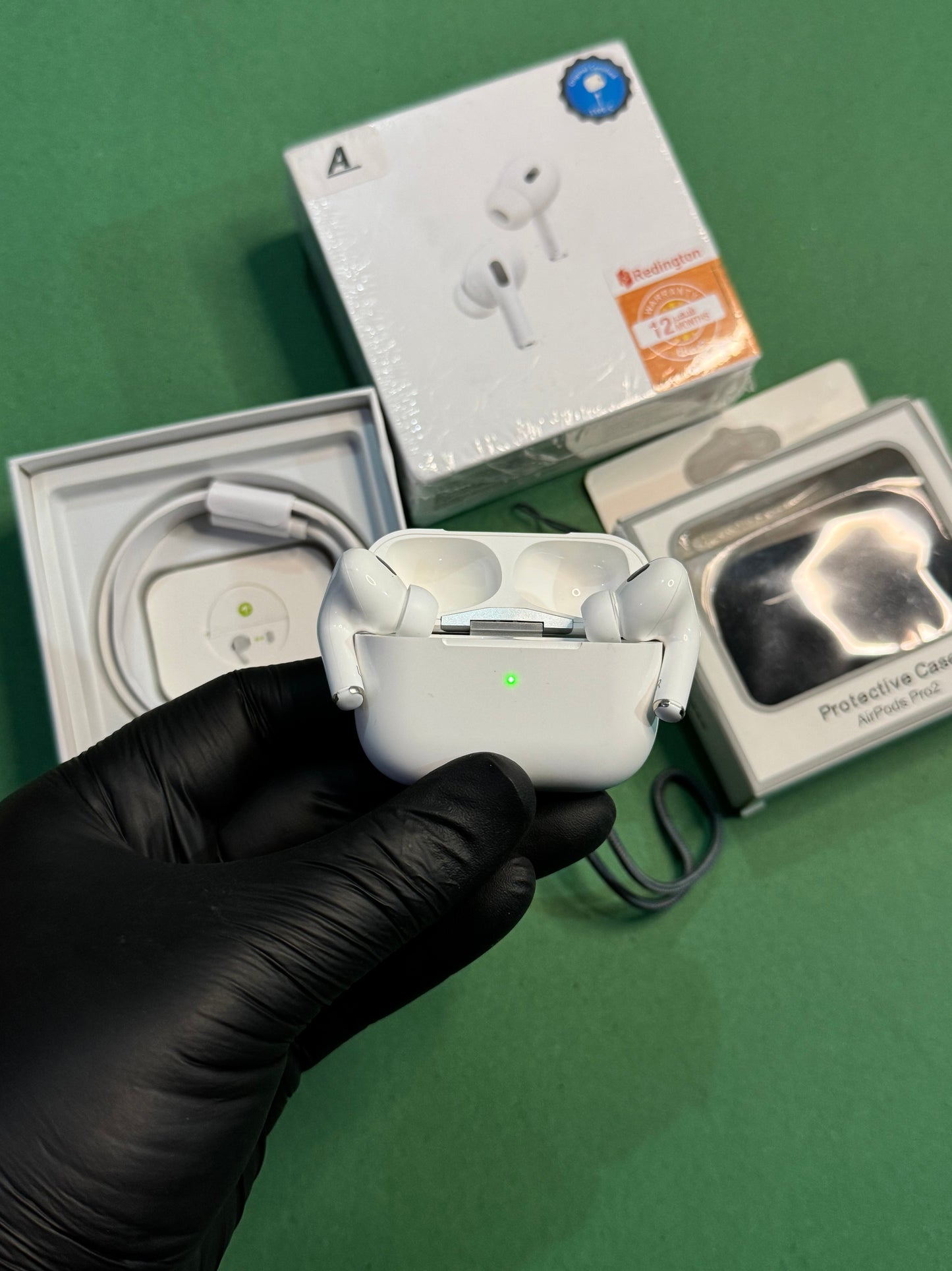 Airpods Pro 2 (2nd Generation) Titanium Edition [ With Silicon Case! ]