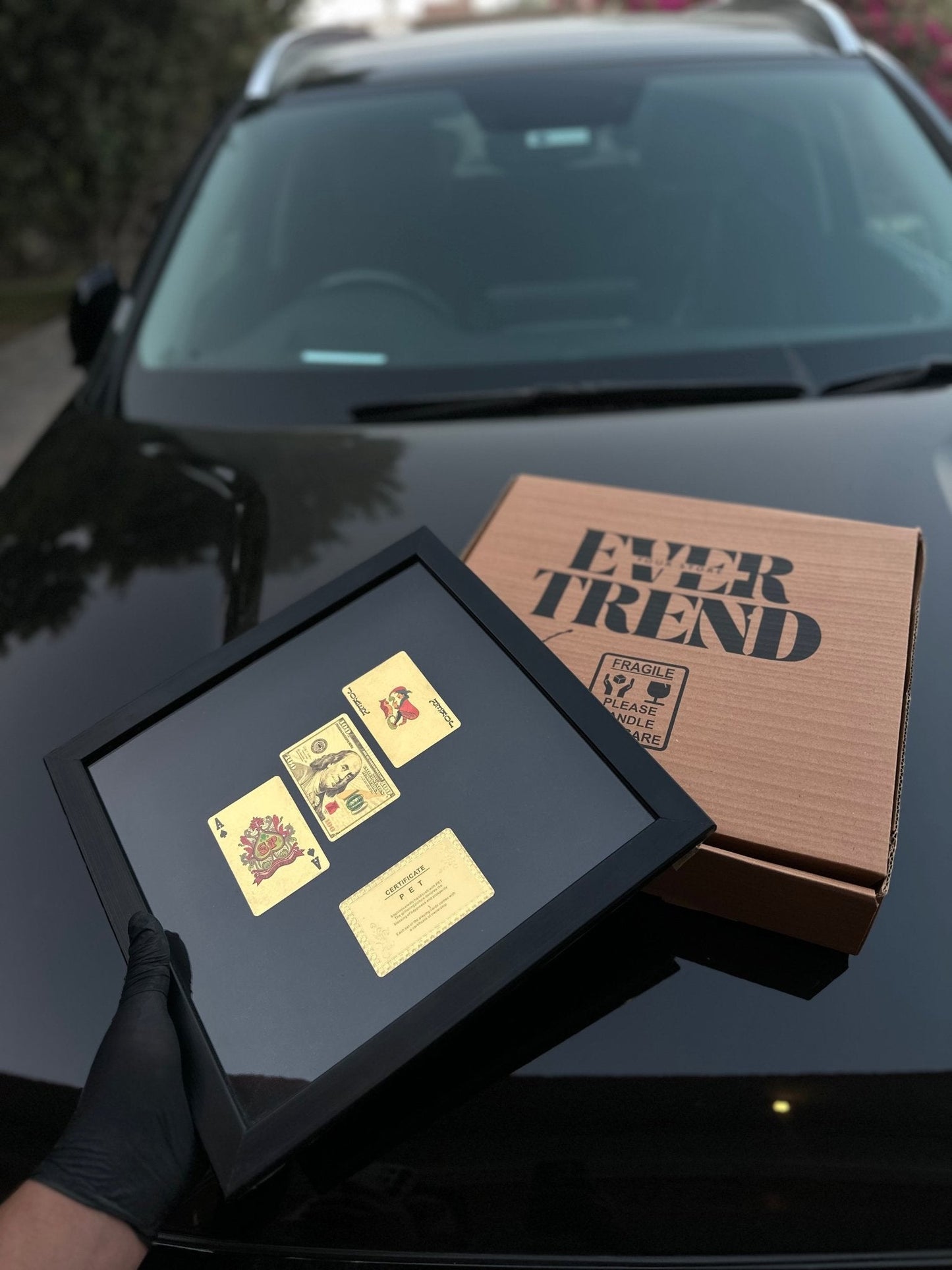 Gold Cards 3D Stacked Frame - USD (30 % OFF) - MINDSTONE