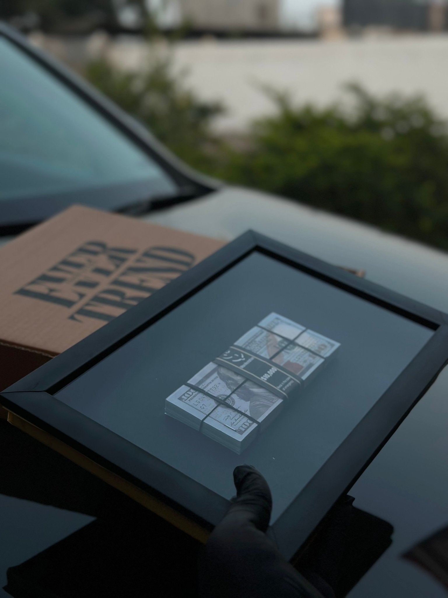 100 Dollar 3D Stacked Frame - USD (30% off) - MINDSTONE