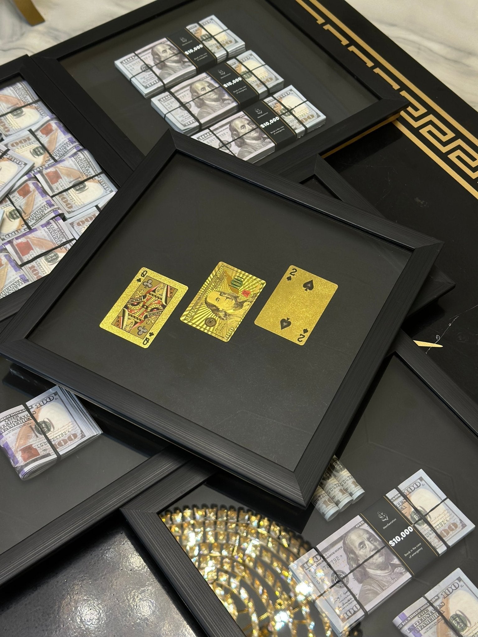 Gold Cards 3D Stacked Frame - USD (30 % OFF) - My Store