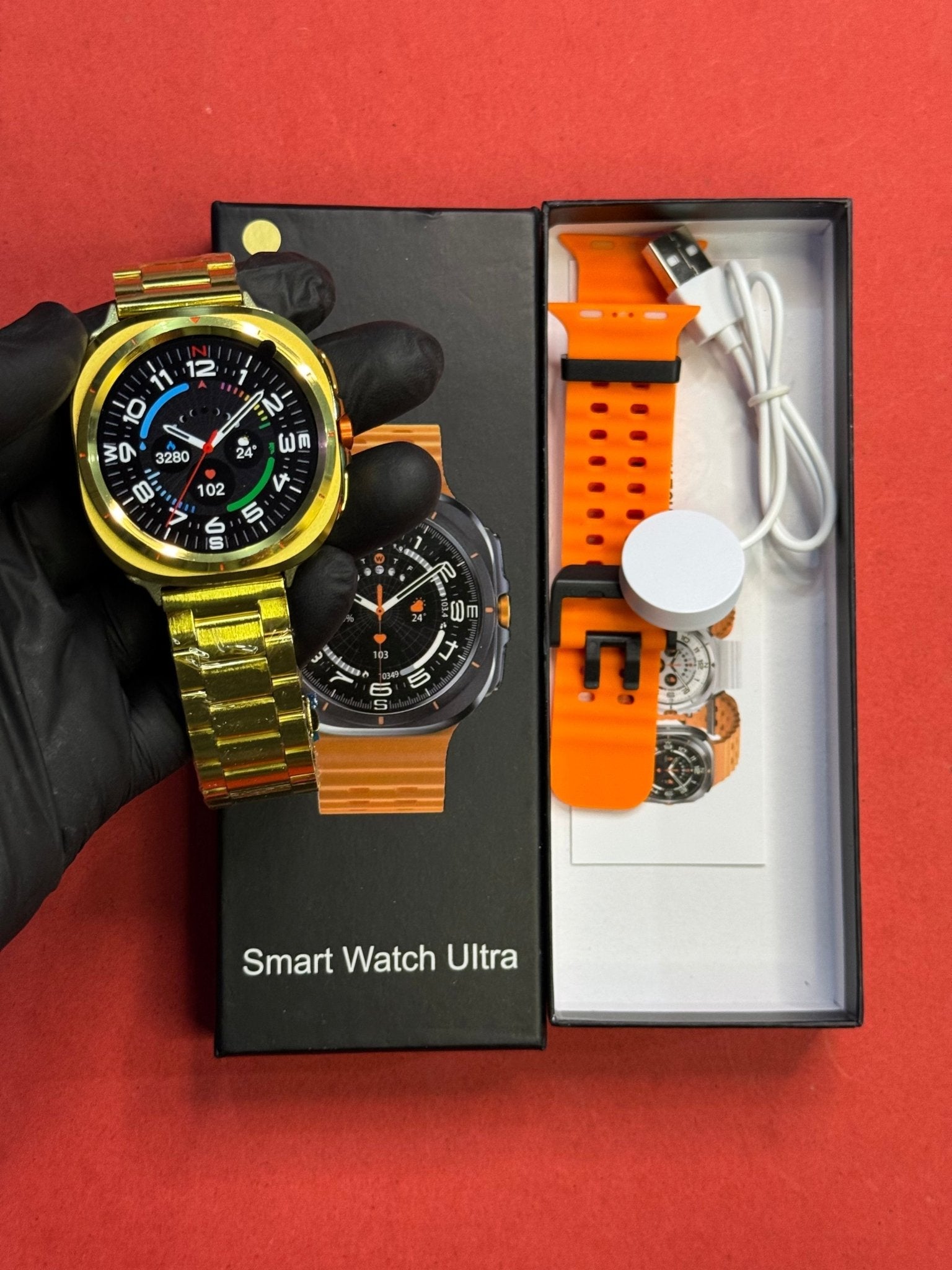 Samsung Smart Watch Ultra + A9 Pro LED Screen Airpods - My Store